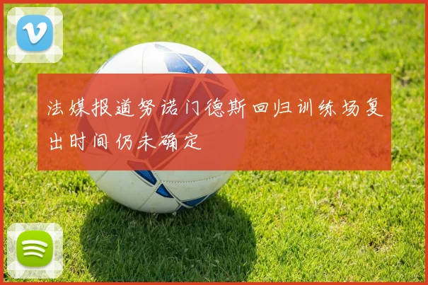 法媒报道努诺门德斯回归训练场复出时间仍未确定